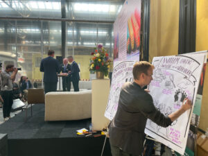 Live visualisatie, Ondertekening van de verklaring van Amterdam, 2023